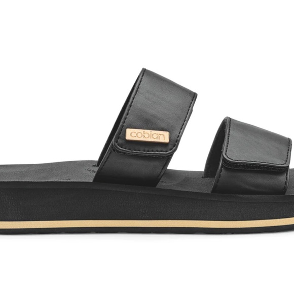 Cobian Dana Rise Black Sandals - Size 9 - Picture 3 of 7